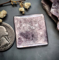 Lepidolite Mica Cushion Cut Cabochon