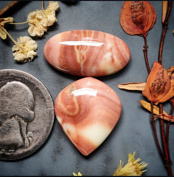 Windy Mountain Drop Oval Set Cabochon