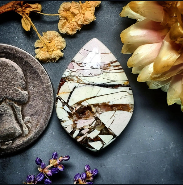 Lilac Mookaite Petal Cabochon
