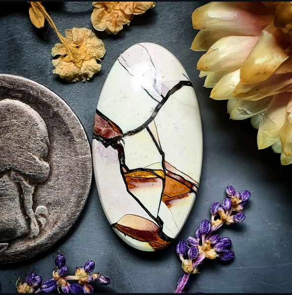 Lilac Mookaite Oval Cabochon