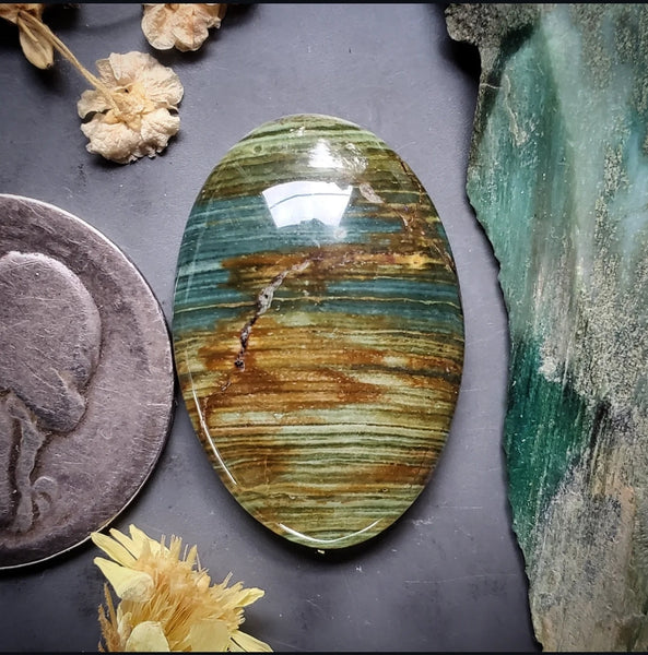 Gary Green Oval Cabochon