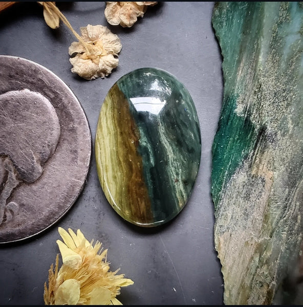 Gary Green Oval Cabochon