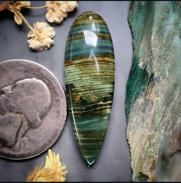 Gary Green Drop Cabochon