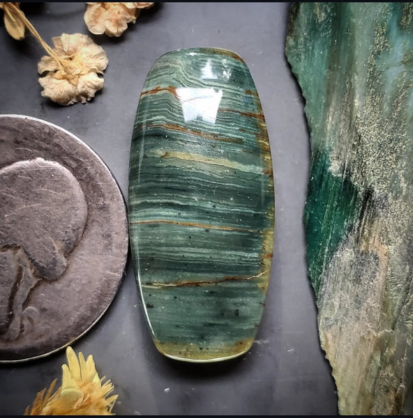 Gary Green Bar Cabochon