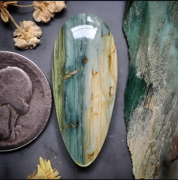 Gary Green Oval Cabochon