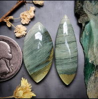 Gary Green Marquise Set Cabochon