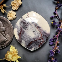 Sci-Fi Porcelain Jasper Marquise Cabochon