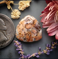 Brecciated Pink Tiffany Stone Trillion Cabochon