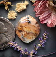 Brecciated Pink Tiffany Stone Marquise Cabochon