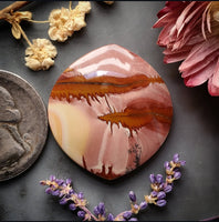 Red Falcon Jasper Marquise Cabochon