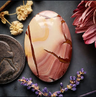 Red Falcon Jasper Oval Cabochon