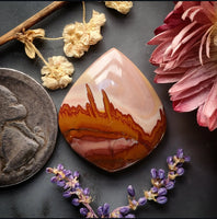 Red Falcon Jasper Drop Cabochon