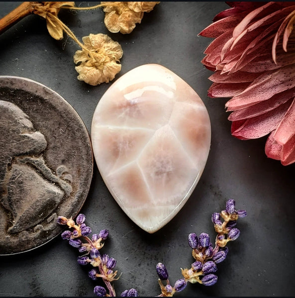Natrolite Drop Cabochon
