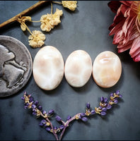 Natrolite Oval Set Cabochon