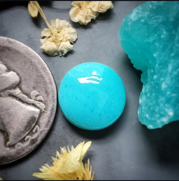 Bacan Gem Silica Round Cabochon