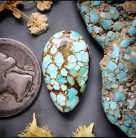 #8 Turquoise Drop Cabochon