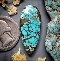 #8 Turquoise Drop Cabochon