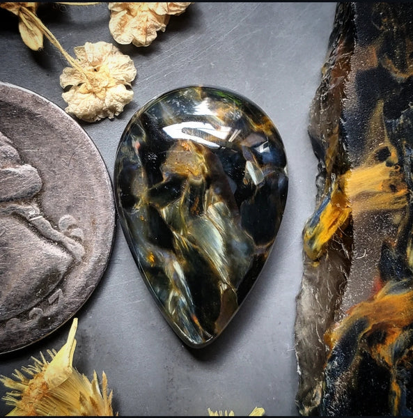 Namibian Pietersite Drop Cabochon
