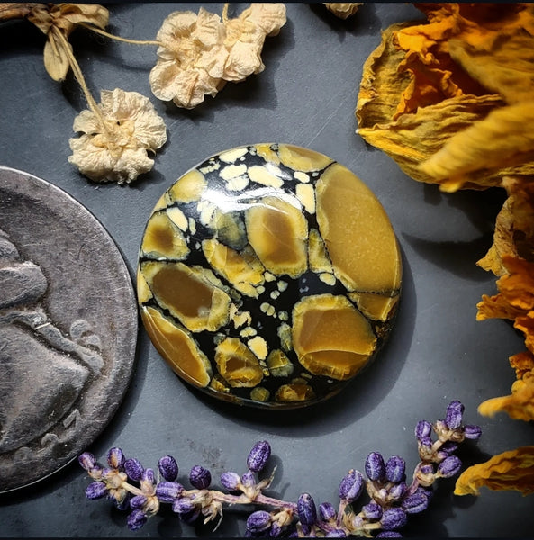 Dark Moon Round Cabochon