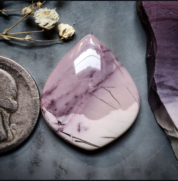 Hyacinth Jasper Petal Cabochon