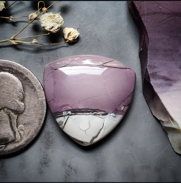 Hyacinth Jasper Trillion Cabochon