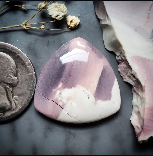 Hyacinth Jasper Trillion Cabochon