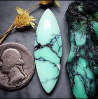 Desert Oasis Varisicite Long Marquise Cabochon