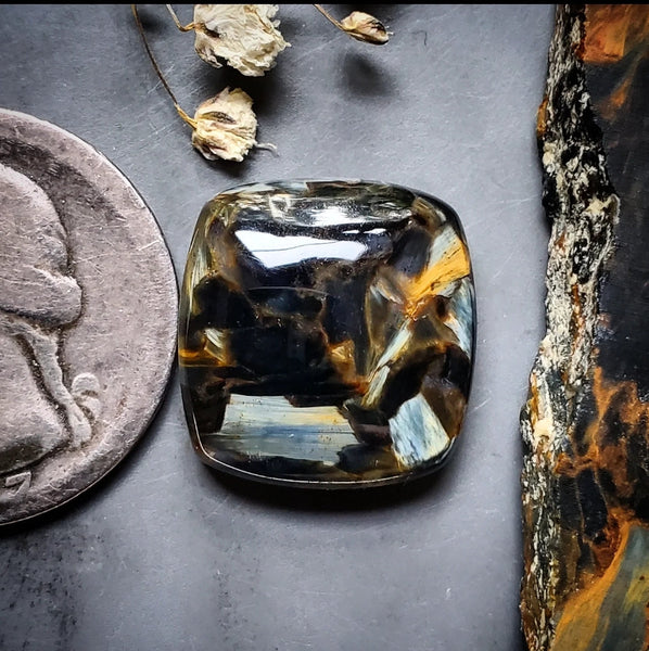 Namibian Pietersite Cushion Cut Cabochon