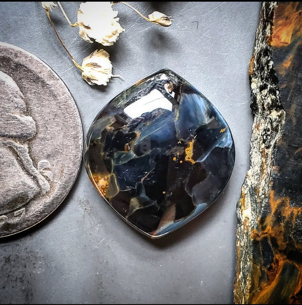 Namibian Pietersite Marquise Cabochon