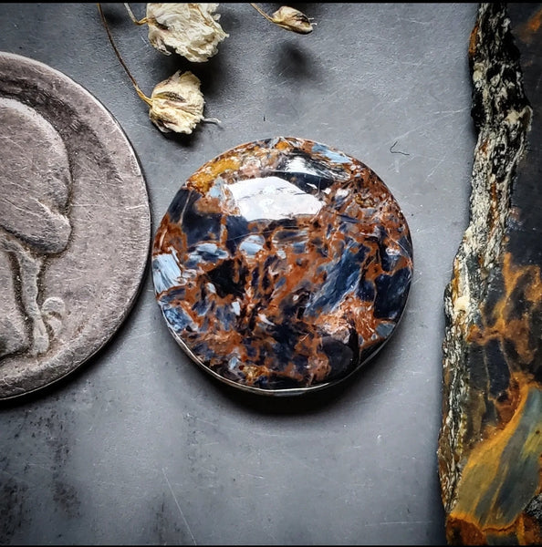 Namibian Pietersite Round Cabochon