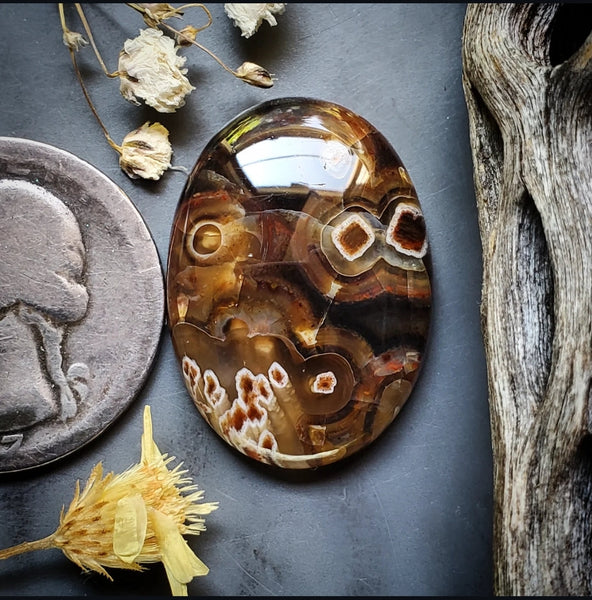 Turkish Stick Agate Oval Cabochon