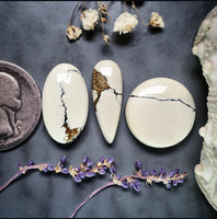 Ivory Creek Variscite Round Oval Drop Set Cabochon