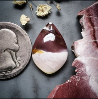 Lilac Brecciated Mookaite Petal Cabochon