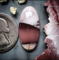 Lilac Brecciated Mookaite Oval Cabochon