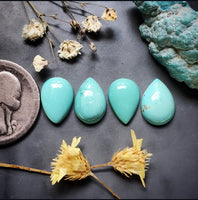Natural Hubei Turquoise Set Cabochon