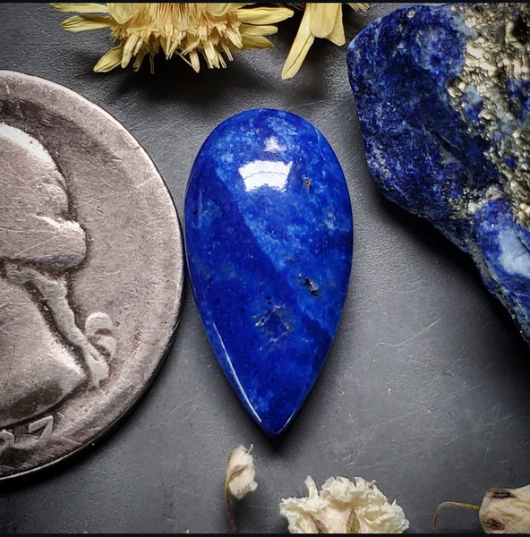 Lapis Drop Cabochon