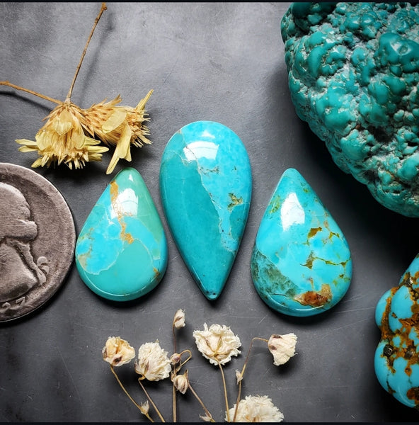 Kingman Drop Set Cabochon