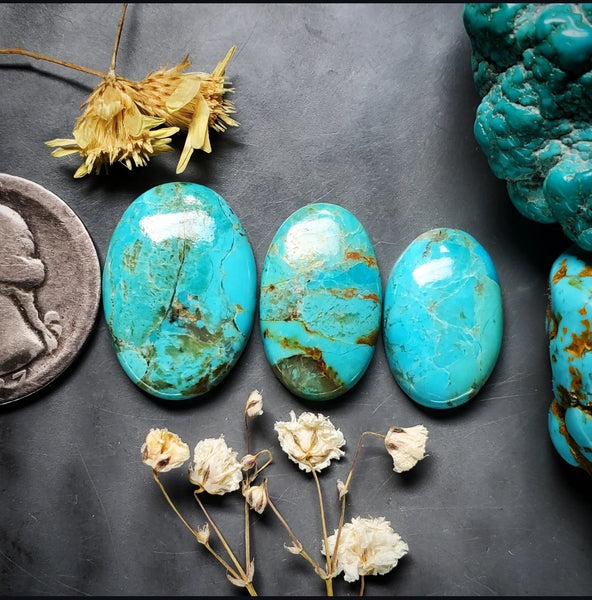Kingman Oval Set Cabochon