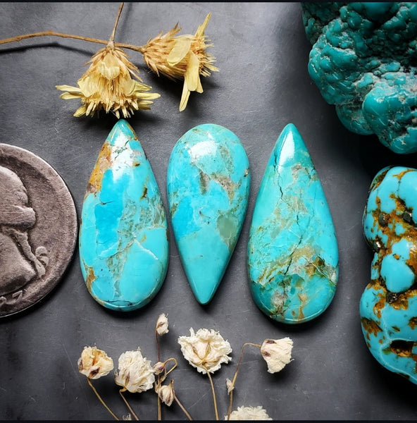 Kingman Drop Set Cabochon