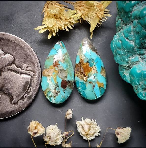 Kingman Drop Set Cabochon
