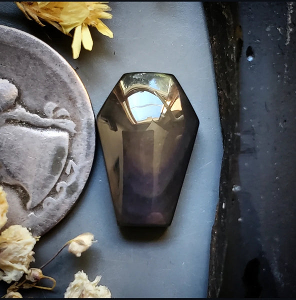 Obsidian Coffin Cabochon