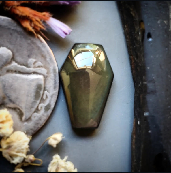 Obsidian Coffin Cabochon