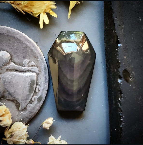 Obsidian Coffin Cabochon