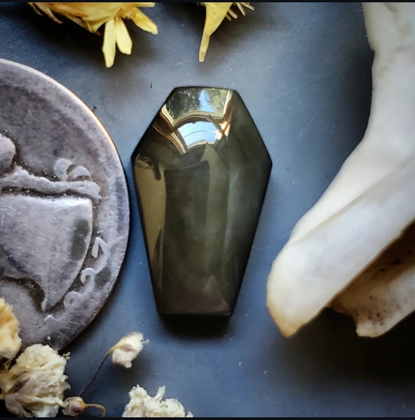 Obsidian Coffin Cabochon
