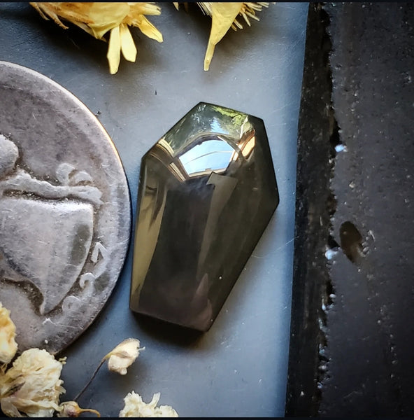 Obsidian Coffin Cabochon