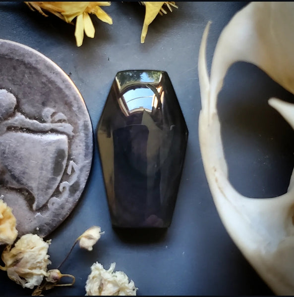 Obsidian Coffin Cabochon