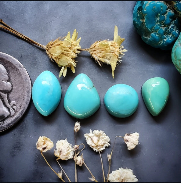 Campitos Turquoise Multi Stone Set Cabochon