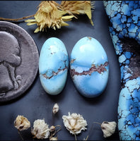 Golden Hills Turquoise Oval Set Cabochon