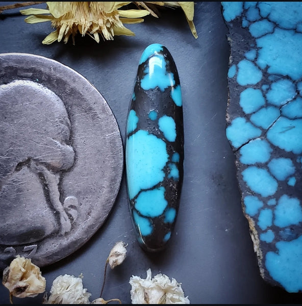 Moon River Turquoise Skinny Oval Cabochon