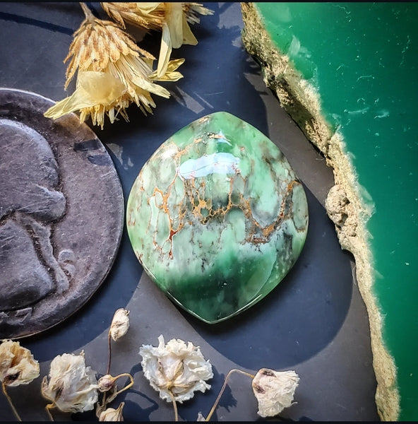 Woodlands Station Variscite Marquise Cabochon